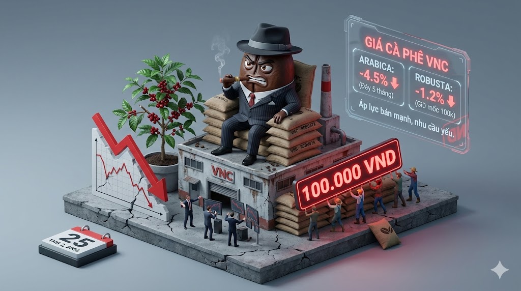 Chiến lược tuần 6/26: Arabica gãy cánh về đáy 5 tháng, Robusta chật vật giữ mốc 100.000